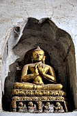 Ananda temple Bagan, Myanmar. Images of the life historical Buddha from birth to death of the circumambulatory corridors. 